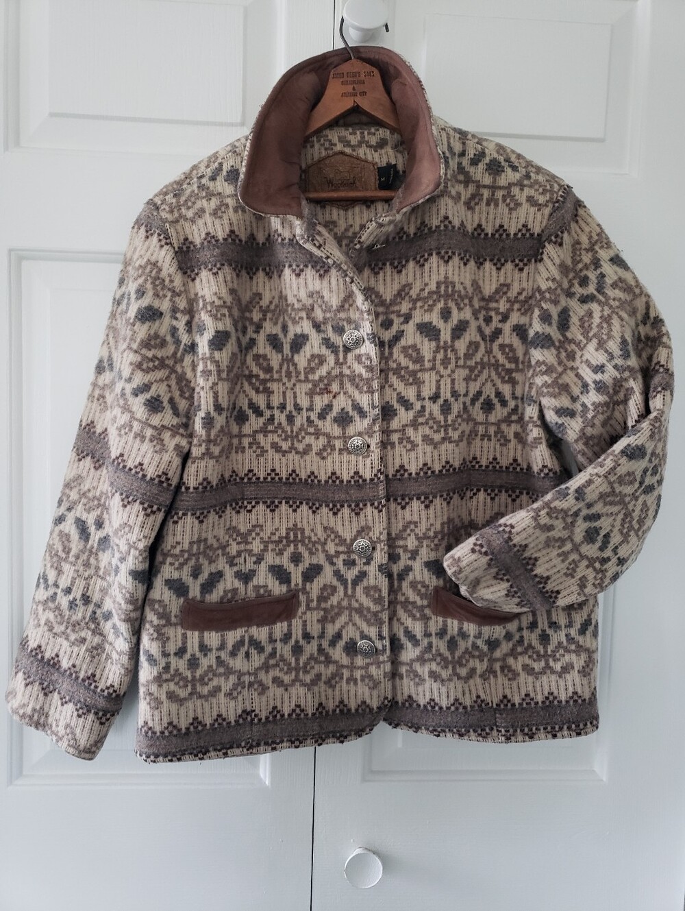 Vintage Made USA Woolrich Geometric Aztec Jacket